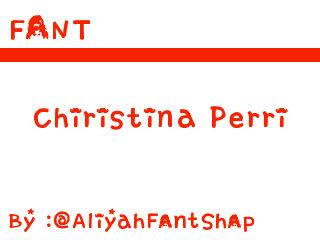 AliyahFontShop's tweet photo. Christina perri http://t.co/tgKq3NdBQb