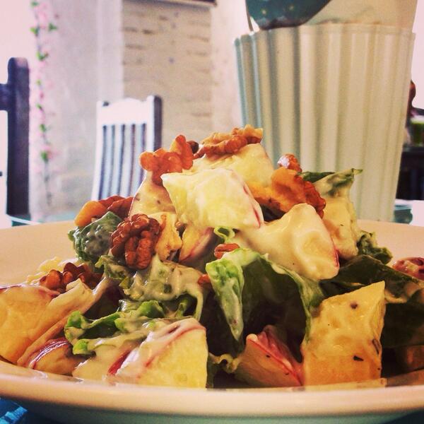 Rosecafe_Delhi's tweet photo. Apple and walnut salad http://t.co/eo0FbjmZMT