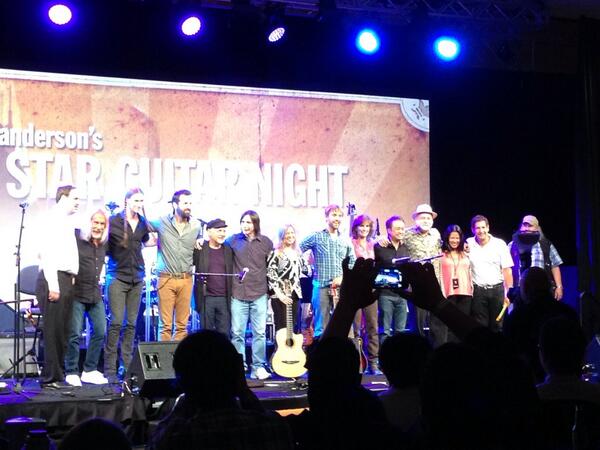 GuitarFest's tweet photo. Great night @NAMMShow and All Star Guitar Night http://t.co/FDT5hubMMA