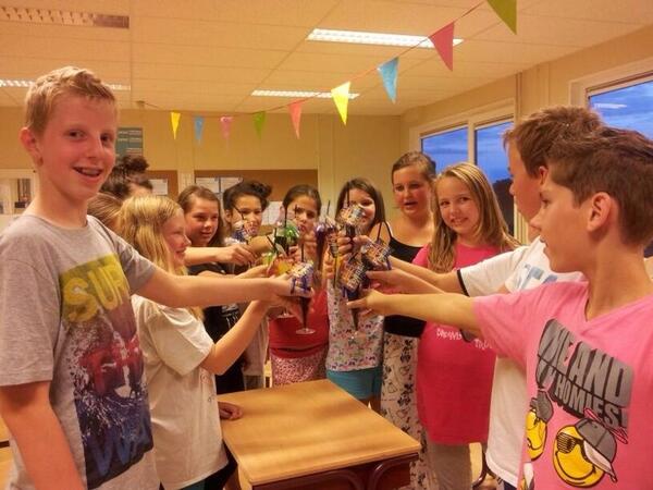 Het slaapfeestje op school van 8 #EGO was zeer geslaagd!!