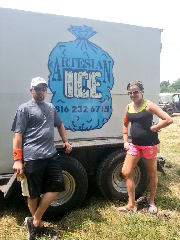 F3_Axe's tweet photo. Artesian ice representing at muckfest ms. Thank you. :-) http://t.co/SOxwtAfFW9
