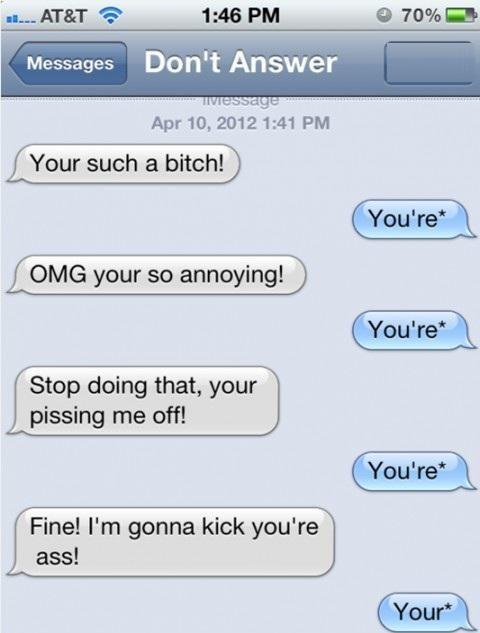 FailsTexts's tweet photo. Your such a bitch http://t.co/TBcdqaZXYg