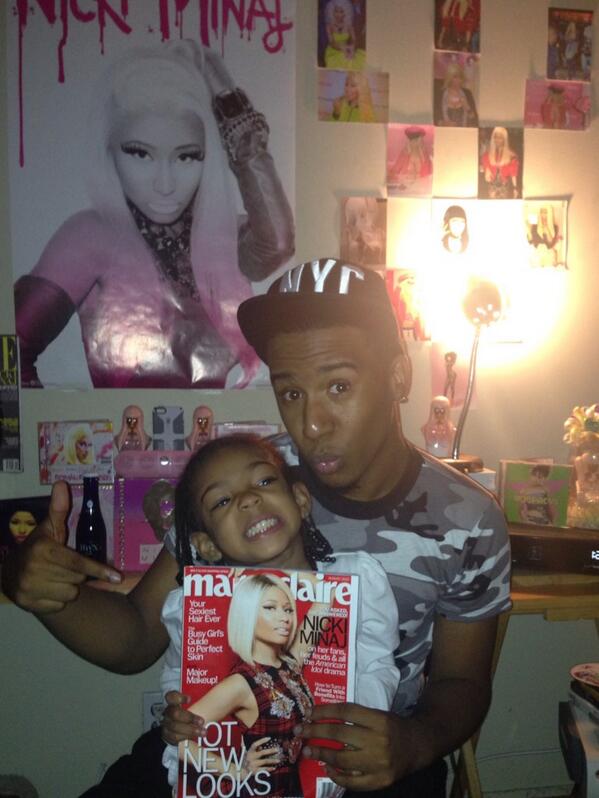 NICKIMINAJ's tweet photo. oh hai cute boy > RT @ItzAssSoPhat: Me 2 Me 2!! #MarieClaire ❤ @NICKIMINAJ http://t.co/GHdMM5pdnQ”