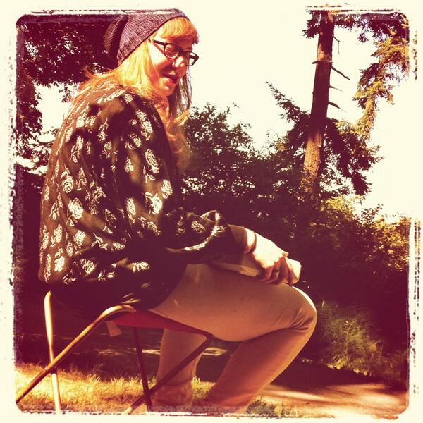 Folks on the Gorge are digging Antonia's retro Casio! #skambikeride