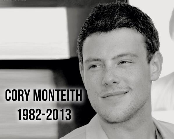RaceyStaceyBB's tweet photo. #RipCoryMonteith http://t.co/tSzXIAuhPS