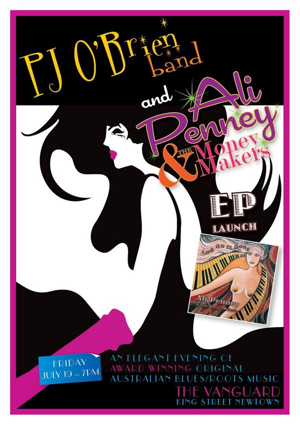 Ali_Penney's tweet photo. Looking fwd to our ep launch fri 19 July at the vanguard in Newtown http://t.co/deI3YqUUeG