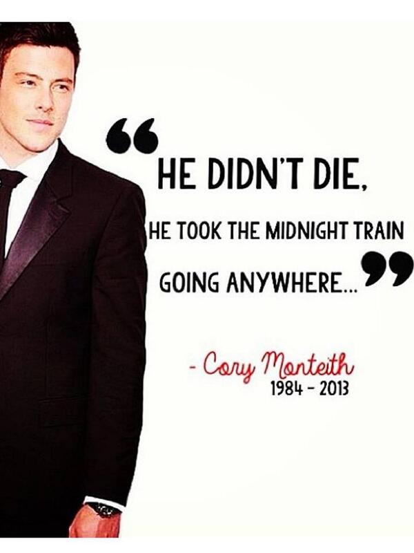 SoSiSoyane's tweet photo. The last tweet of Cory was at 10:25 pm and he's dead at 10:38 pm. 13 minutes later . #RipCoryMonteith http://t.co/2BTnJb7Avq