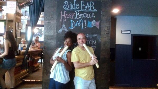 mathbelle's tweet photo. Full circle moment: Hanging with my favorite high school French teacher for Bastille day in NYC! @iAdventureNY http://t.co/TeGsXxK71G