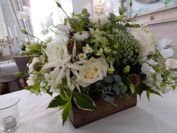 florist_jill's tweet photo. What a fab day for a party @Rectoryevents Seed boxes overflowing with gorgeous fragrant #flowers Have a great #Party http://t.co/BLXimJzi3L