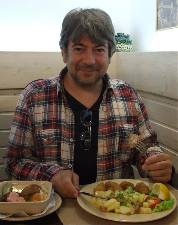 I dont normally post photos of food, but this is me eating Cow Brains.