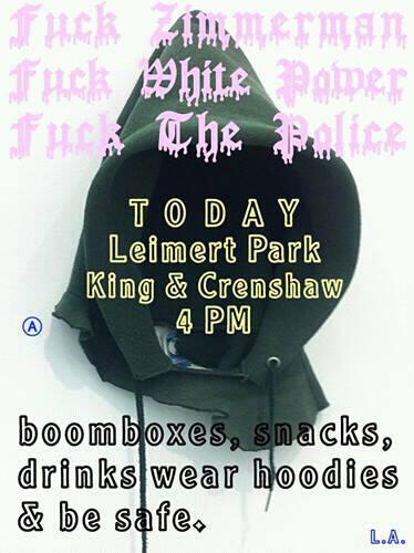 #LAForTrayvon 4pm King and Crenshaw!