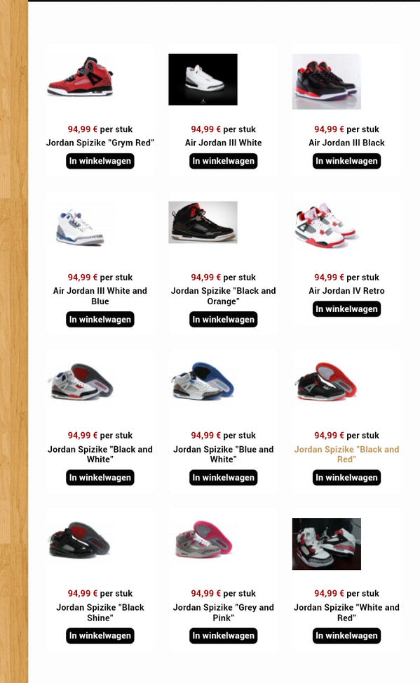 vitqual's tweet image. ALLE Jordans tijdelijk €94,99! Sla snel je slag want OP = OP. TIJDELIJKE OPENINGSACTIE !