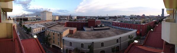 mccooksey's tweet photo. Finally in our room.  Great view over the Warehouse District #goneworleans http://t.co/HGe1HMM1uD