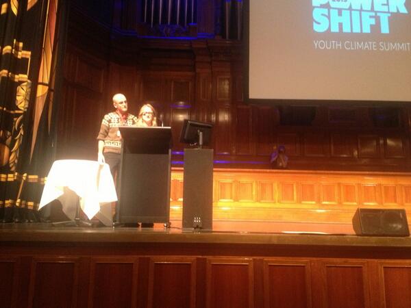 AYCC's tweet photo. .@samcooper91 bringing the crowd to tears asking the panel to aim higher on climate! #PowerShift2013 http://t.co/7RIfvSOScV