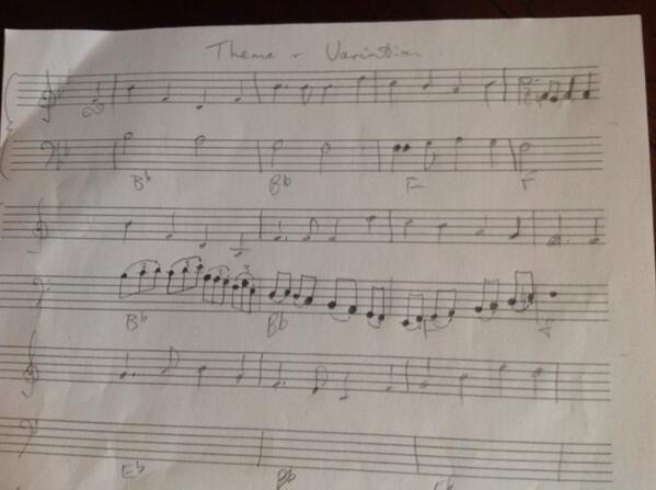 DrDiapason's tweet photo. Writing a silly Baroque Variation of the National Anthem. http://t.co/kUzKoiU7az