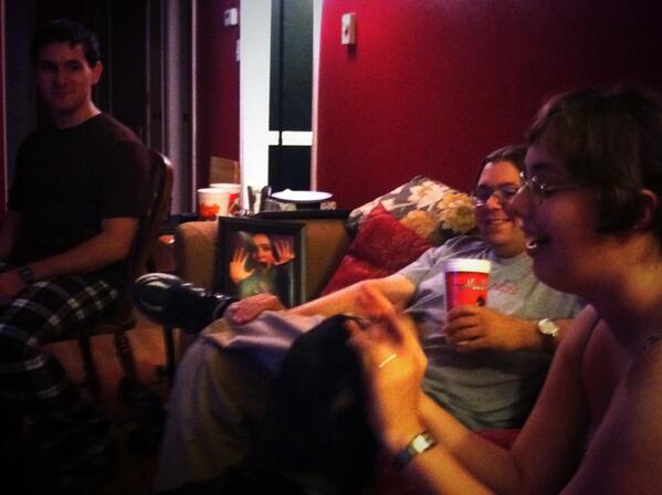 RedBettaFilms's tweet photo. Basking in the completion of our 48-Hour Film! Well, Rachel does seem a little distraught... Excitement abounds! http://t.co/zN0aADthcS