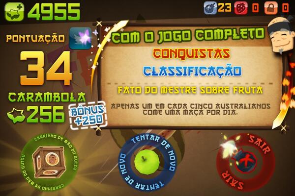 LuizFelipeO_'s tweet photo. Cortei 34 fruta no modo Clássico em Fruit Ninja para iPhone! http://t.co/XgcYbENRqe http://t.co/NomcOb5K2j