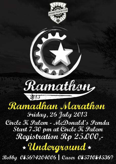 #RAMATHON13 Jumat 26 Juli 2013, 19:30wib. @FKOsisBogor @GAJUHMADA <a href="/AgriFixedGear/">AgriFixedGear</a> <a href="/biketoschool/">Bike to School</a> <a href="/biketocampus/">B2C Indonesia</a>