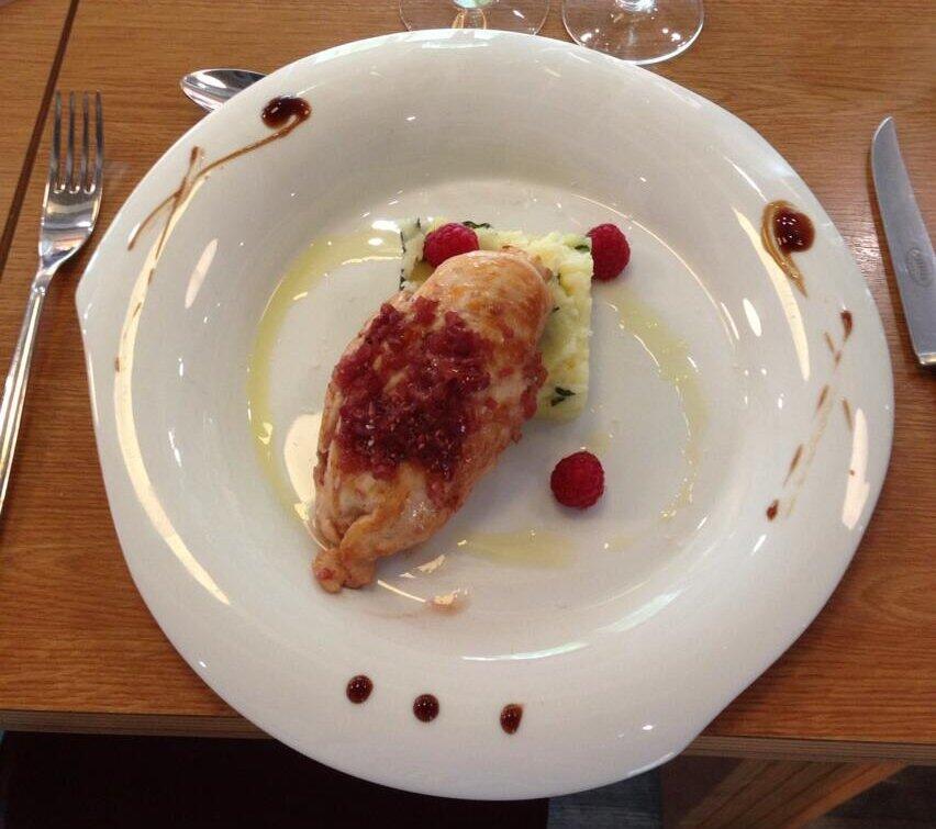 Filet de poulet aux framboises