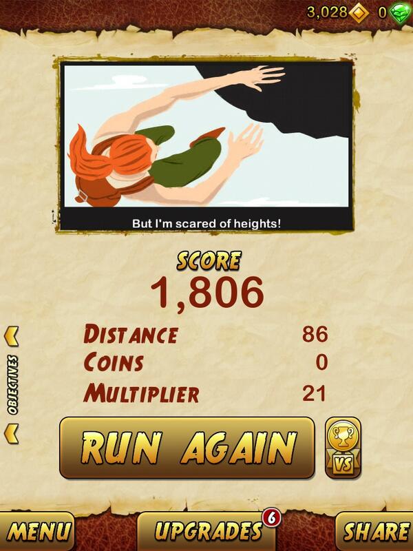 andyhalim10's tweet photo. I got 1806 points while escaping from a Giant Demon Monkey. Beat that! http://t.co/5ASjfWynf6 http://t.co/bhnFn5qblW