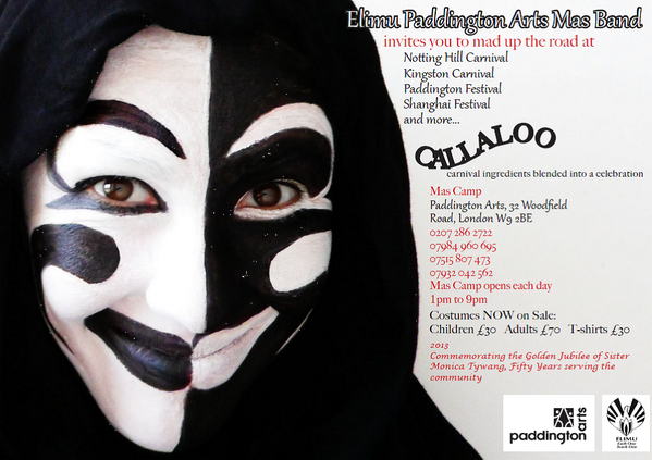 ElimuMasBand's tweet photo. Come Join us! Be part of Elimu Paddington Arts Mas Band 2013. Check out our flyer... http://t.co/NDLovjEMXE