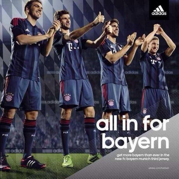 MyFCBM's tweet photo. What is your opinion on this season's UCL kit? (credits @fussballsusie) http://t.co/4TVWt2uOGY. #BayernCLkit"