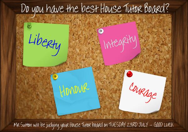 <a href="/DjanoglyCAN/">DjanoglyCityAcademy</a> Does your Tutor group have the best notice board at SR? #Honour #Integrity #Courage #Liberty