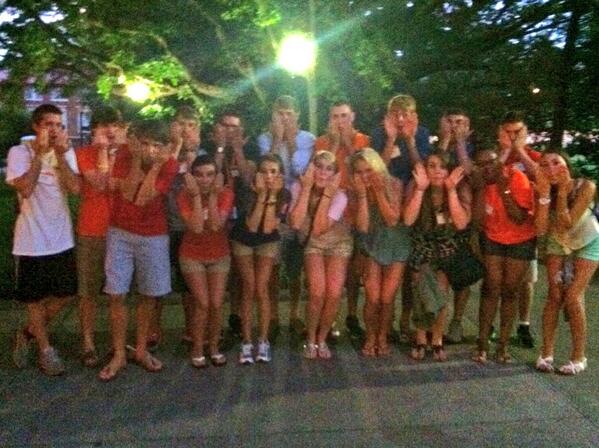 CU_ElectricEels's tweet photo. Forgot to post this picture of my last group of eels! IT'S ELECTRIC! #boogiewoogiewoogie #clemson2017 http://t.co/zoSrTKoxTL