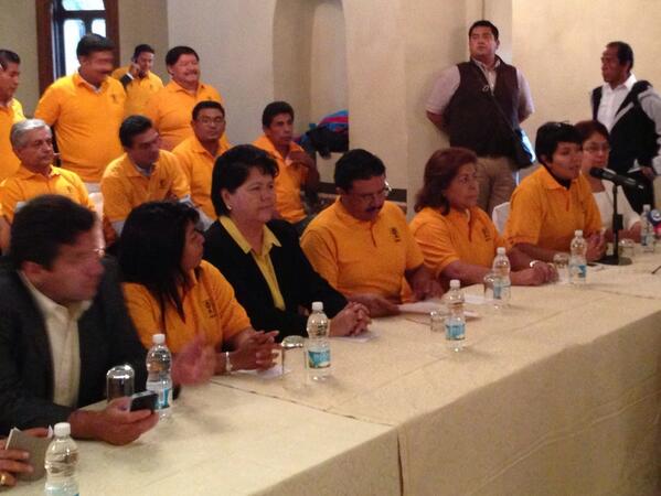 En rueda de prensa dando a conocer a nuestros próximos legisladores de PRD, 6 en total. <a href="/PRDPueblaOficia/">PRD_Puebla_Oficial</a>