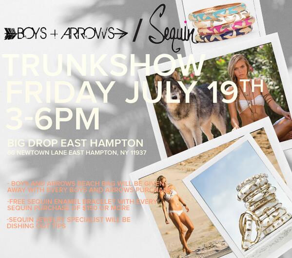 bigdrophampton's tweet photo. So excited for our event this friday with @BOYSANDARROWS and @SequinJewelry #hamptonslife #bikini #beachlife http://t.co/hPAss5P2KB