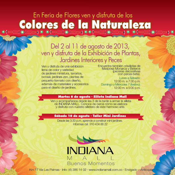 En #FeriadelasFlores prográmate con nosotros y vive una experiencia llena de colores! <a href="/elcolombiano/">El Colombiano</a> <a href="/elmundomedellin/">Periódico El Mundo</a>