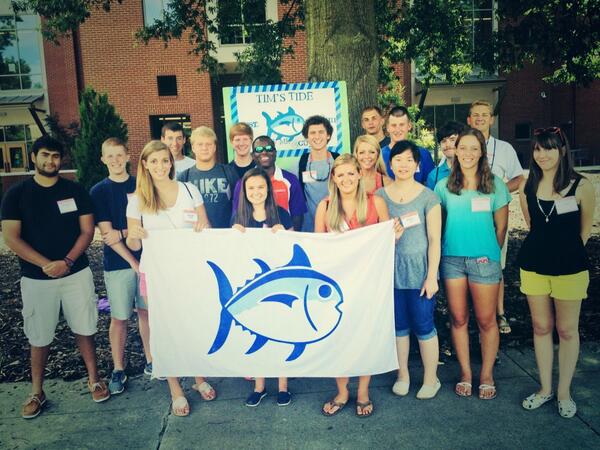 CU_Tide's tweet photo. The 8th Tide Tide was such an awesome group today! Can't wait for the rest of the day. #clemson2017 http://t.co/DdwWP98rGj