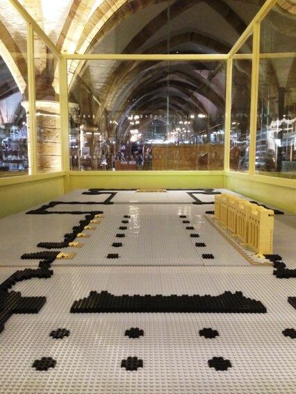 MichaelSadgrove's tweet photo. @durhamcathedral's Lego Cathedral begins to rise from the ground. £1 per brick, first few of 200,000. http://t.co/Gmgwgnb83K