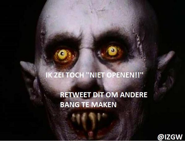IZGW's tweet photo. NIET OPENEN - http://t.co/8NEHKmff55