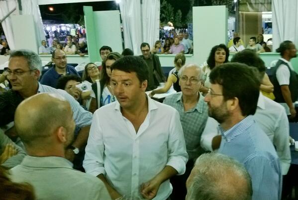 Gran finale del #renzife tra i volontari del PD con #bratti #calvano e #franceschini