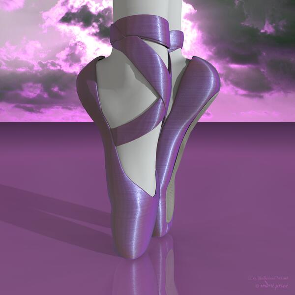 purple ballerina shoes