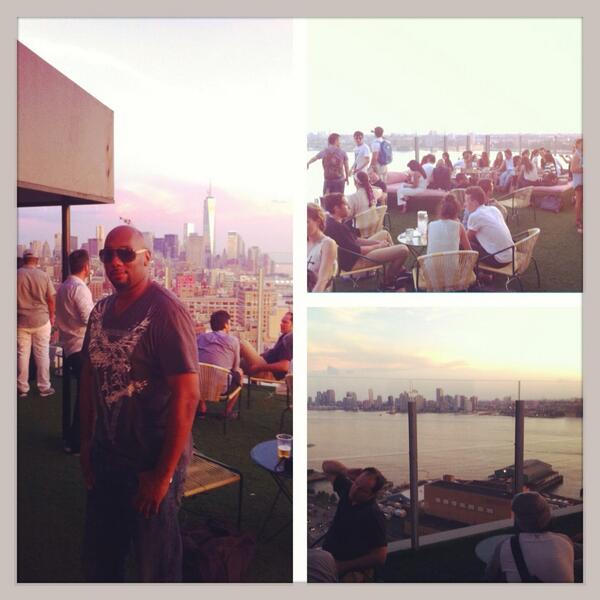 Enjoying the NYC! Rooftop Day Party at my hotel The Standard NYC #famousshit