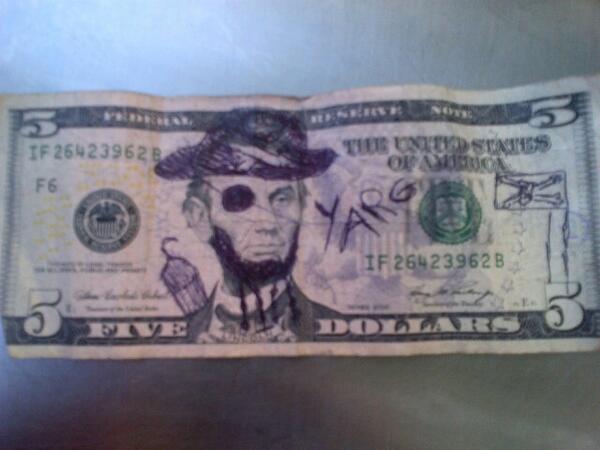 ValetPerks's tweet photo. Just got this bad boy as a tip. #valetperks #pirate #yarg #booty http://t.co/iYhyPngzww