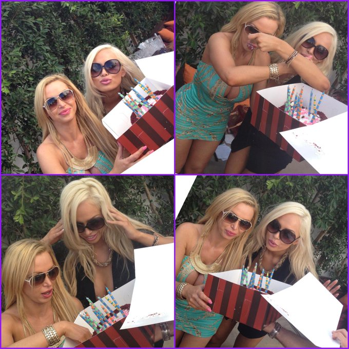 Num num on our 1/2 bday cake 👯🎂🍥🎉 @NikkiBenz 💗 http://t.co/ARRDZS2V5O<a class="tags" href="/tag/nikkibenz">@nikkibenz</a>