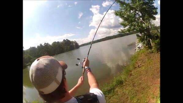 GoProFishin's tweet image. Over the shoulder mount #GoPro fishing.