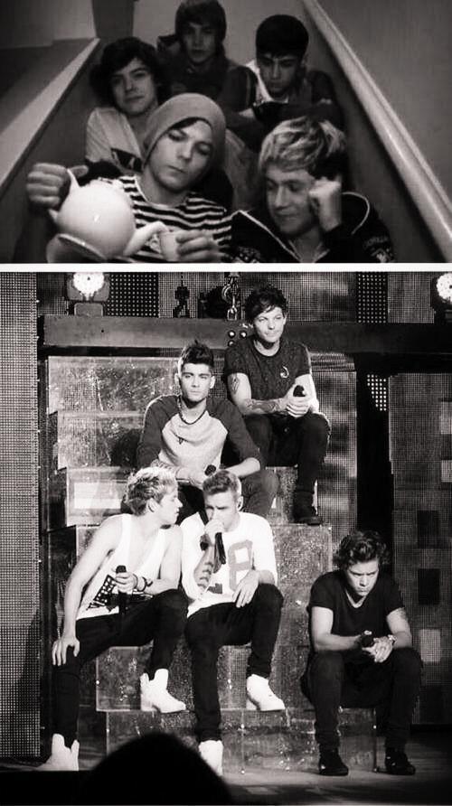 firenouis's tweet image. '' o tempo passou, mas eles continuam em uma escada ''