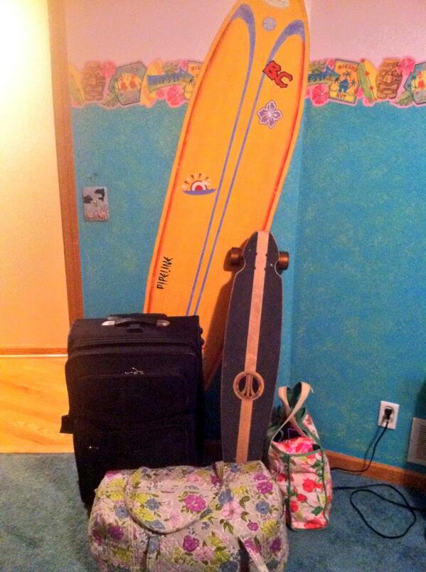 After a long hard day of packing…Im finally completed (plus my wakeboard bag thats not in the picture)😱 #somuchshit