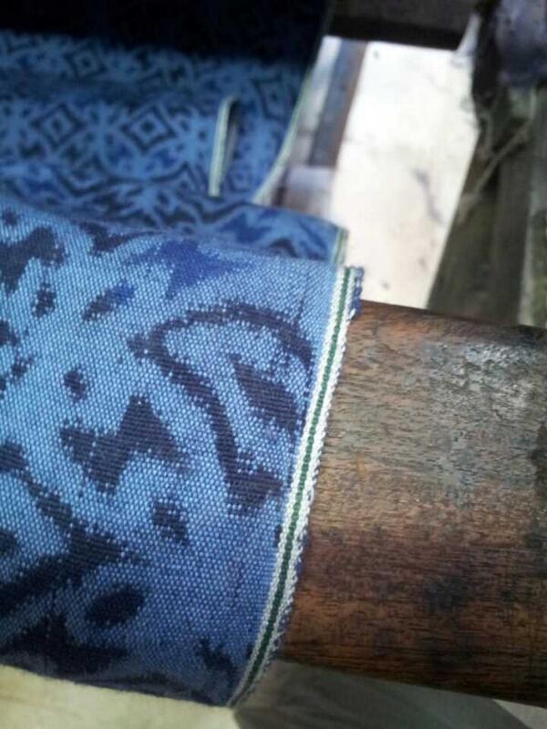 1st Handwoven Chambray Batik Selvage