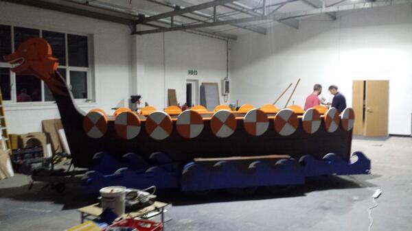 Adding the final touches, sail and mast complete as well. First carnival is this Sunday in Ramsgate. Can't wait!