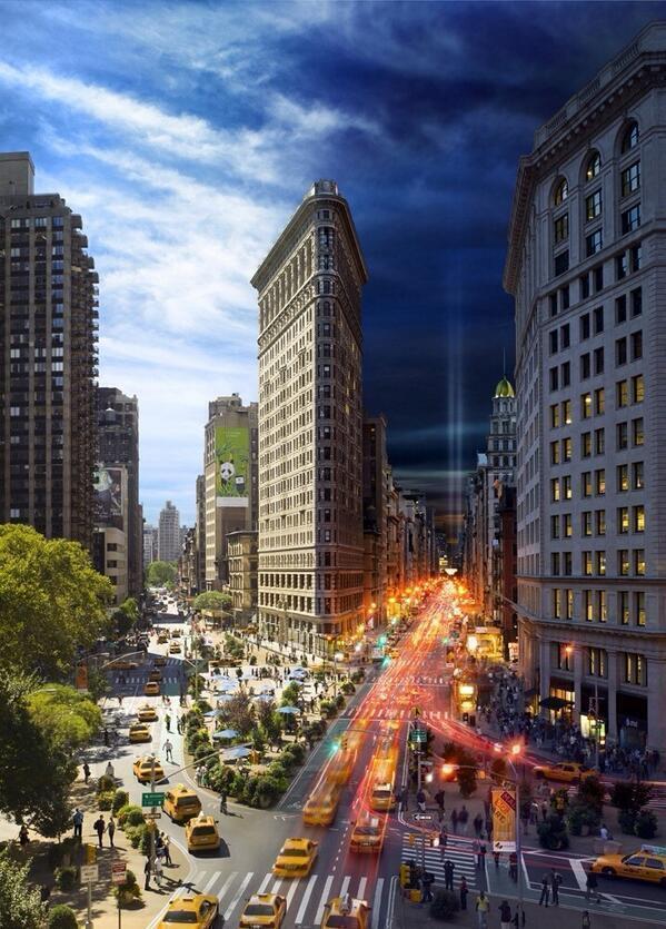incredibleviews's tweet photo. Day and Night Photo of Downtown New York City http://t.co/QoN2nJoJf2