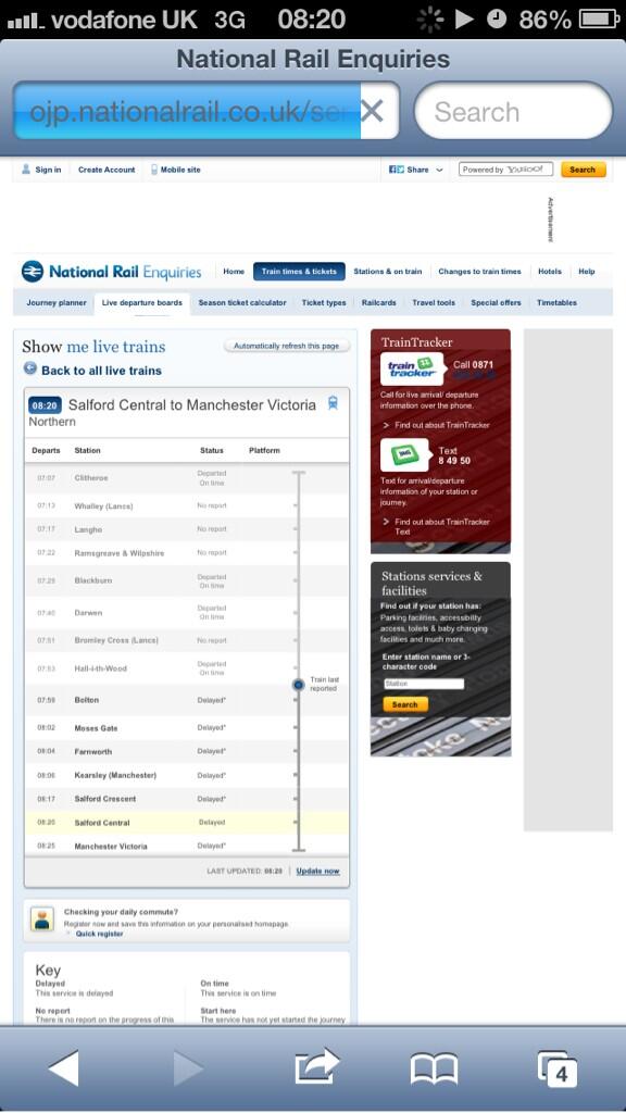 Spatz1978's tweet image. @nationalrailenq @northernrailorg it says delayed...by how much?? #unacceptableservice
