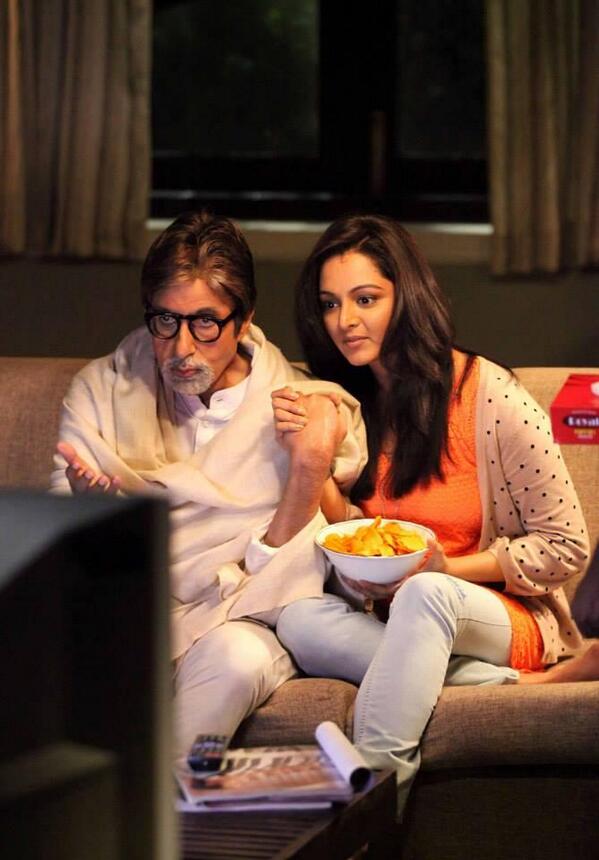with <a href="/SrBachchan/">Amitabh Bachchan</a> during #KalyanJewellers TVC Shoot "