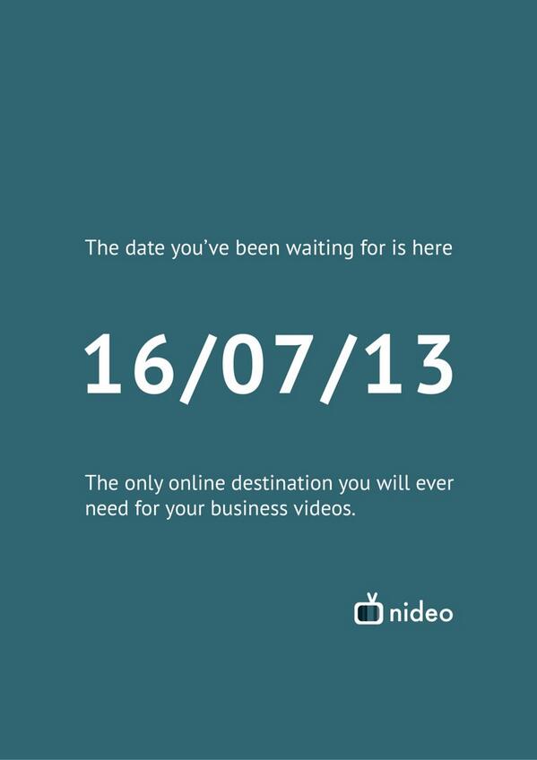 Konfuzco's tweet photo. The date you've been waiting for is here. @nideo is now #live. #nideolaunch #videohosting #ovp #video #videoplatform http://t.co/UYZW5yMKzi