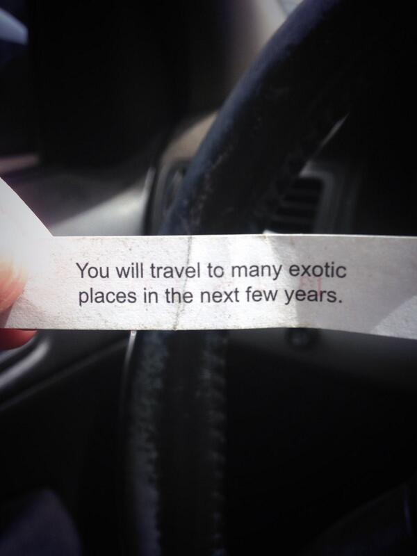 Hopefully! #FortuneCookie