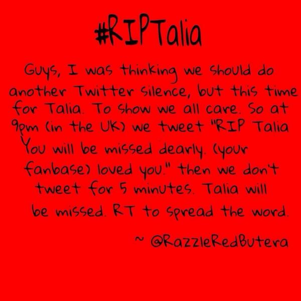 charlette_bravo's tweet photo. #RipTalia we should do this http://t.co/GSIRmNZGWb
